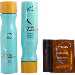 Malibu Hair Care by Malibu Hair Care SET-HYDRATE COLOR WELLNESS KIT WITH SHAMPOO 9 OZ & CONDITIONER 9 OZ